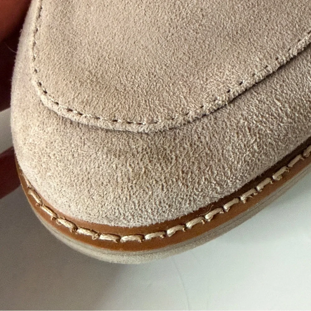 Naturalizer Adiline Suede Leather Loafer 9M Pelican Gray